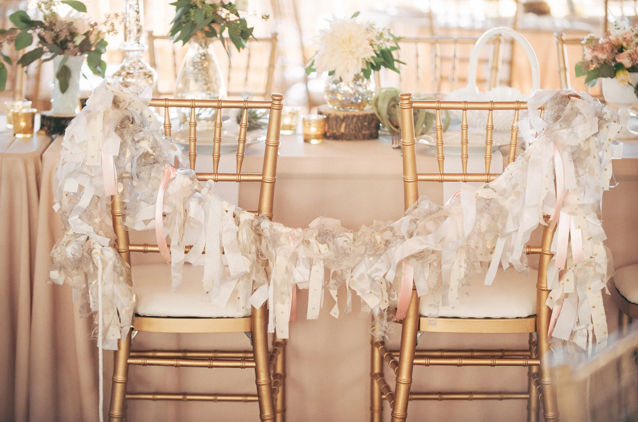 Bride & Groom Chairs Bunting