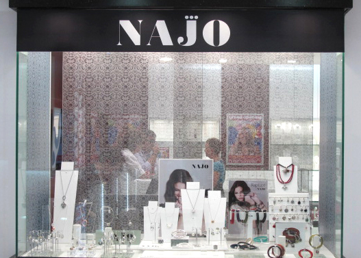 Najo Point of Sale by Mercury Creative including fabric window banner