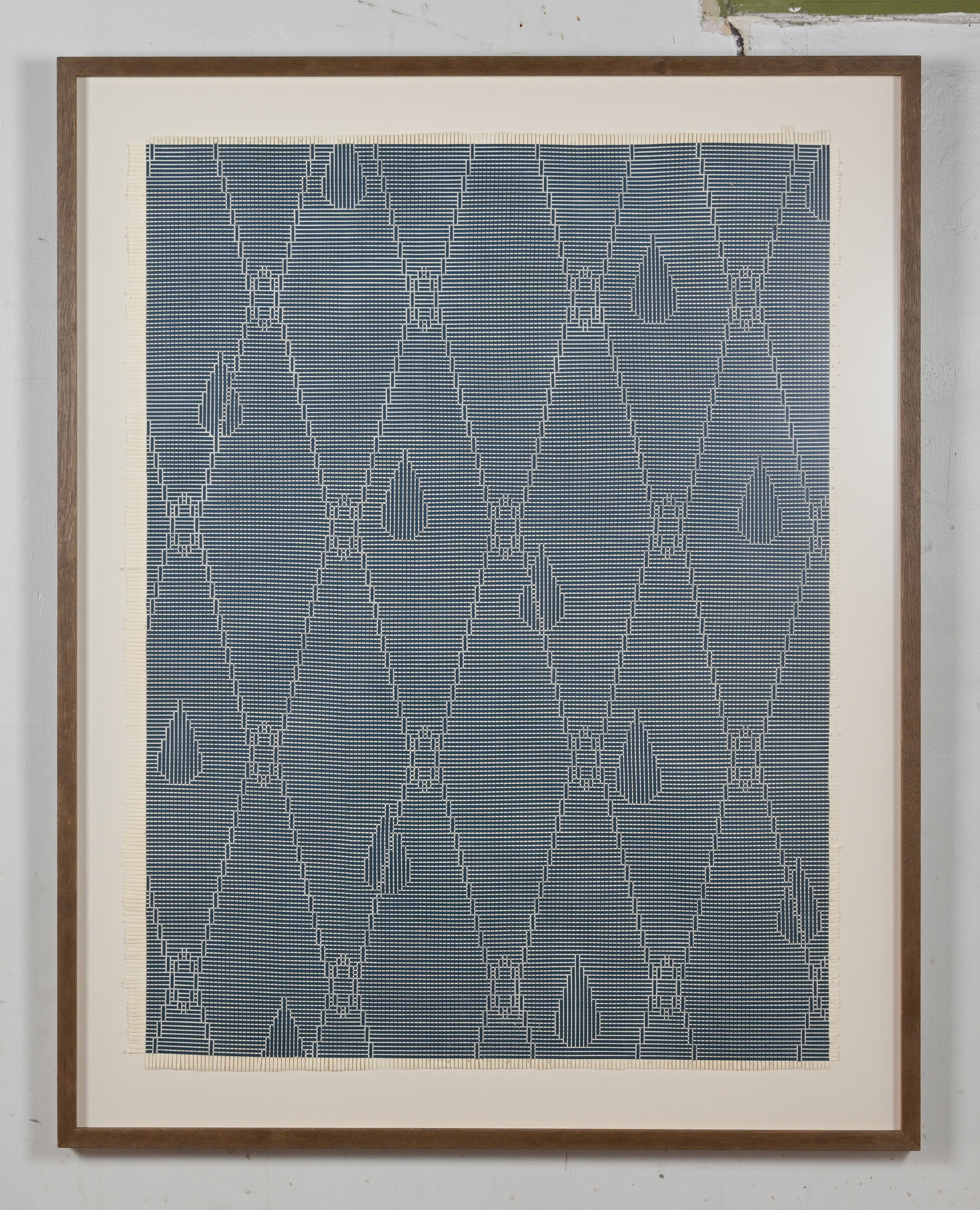   It Breaks , 2023 intaglio ink on woven paper 29 x 39 in  framed 46.5 x 36.75 in 