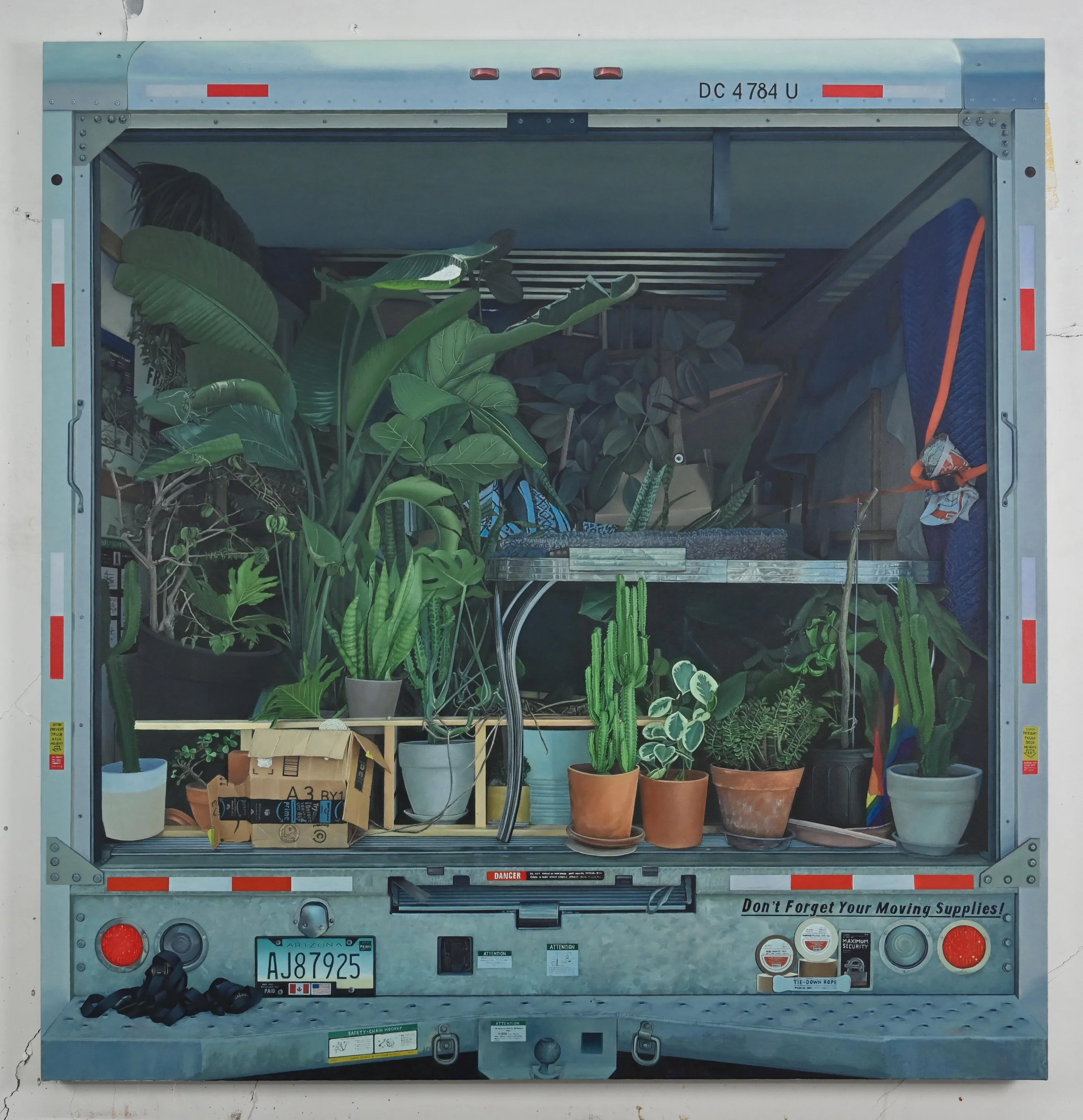   The Garden , 2023 acrylic on canvas 58x56 in 