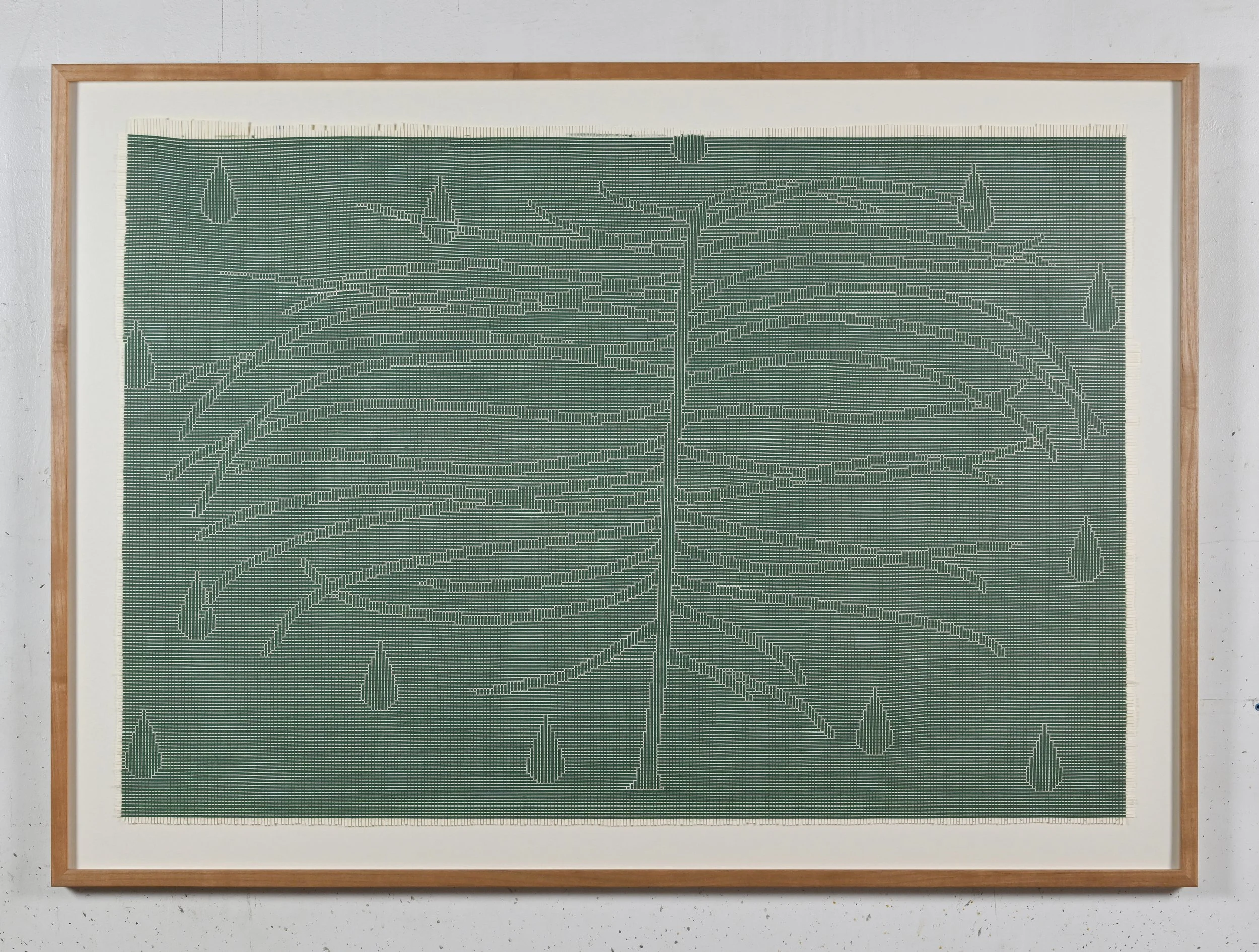   Wet Willow  34 x 49 in.  intaglio ink on woven paper 