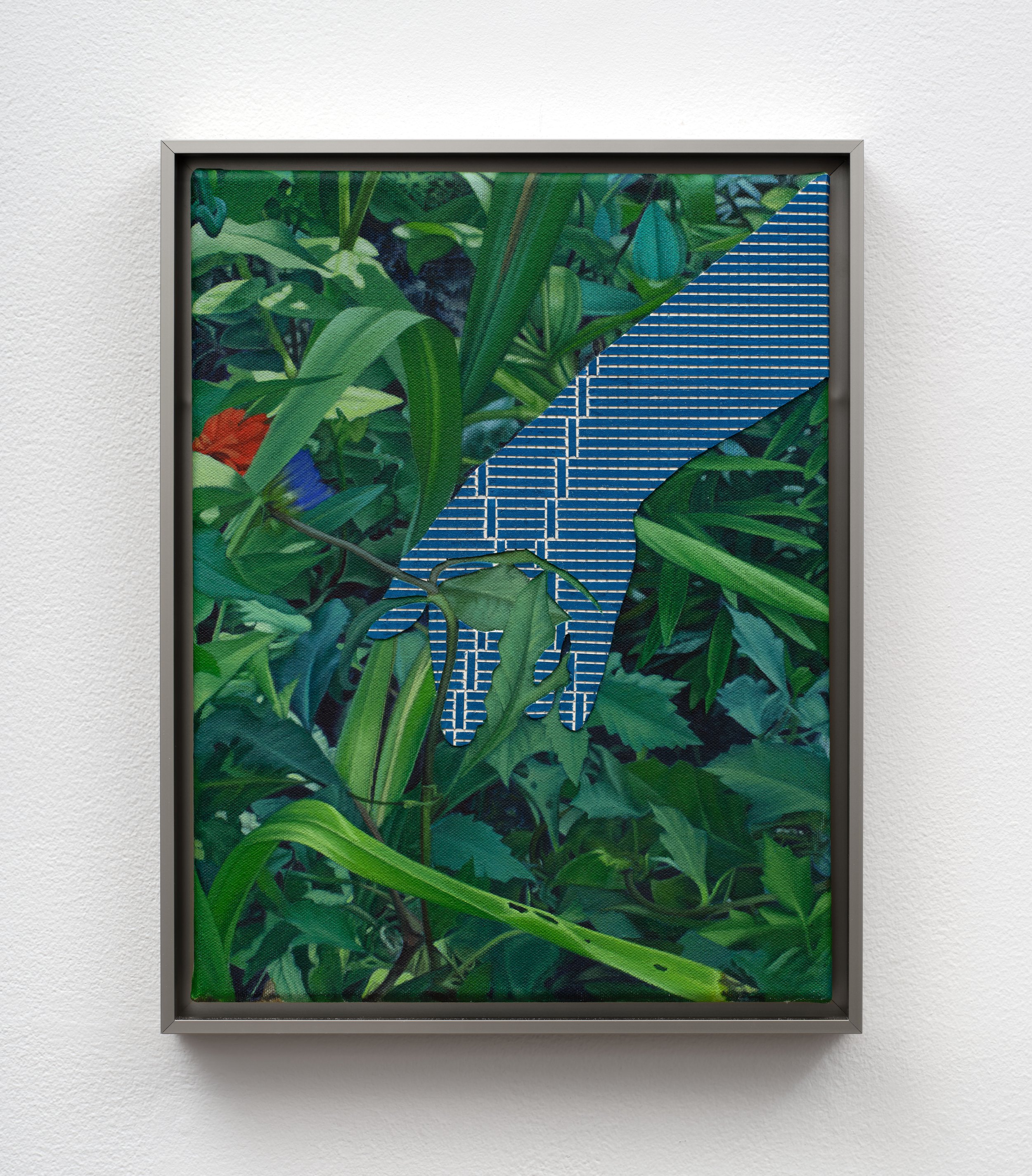  Sunever Intaglio ink on woven paper, acrylic on canvas, aluminum frame, 2025  13 x 10 x 0.75 in (33 x 25 x 2 cm) Photo by Paul Salveson 