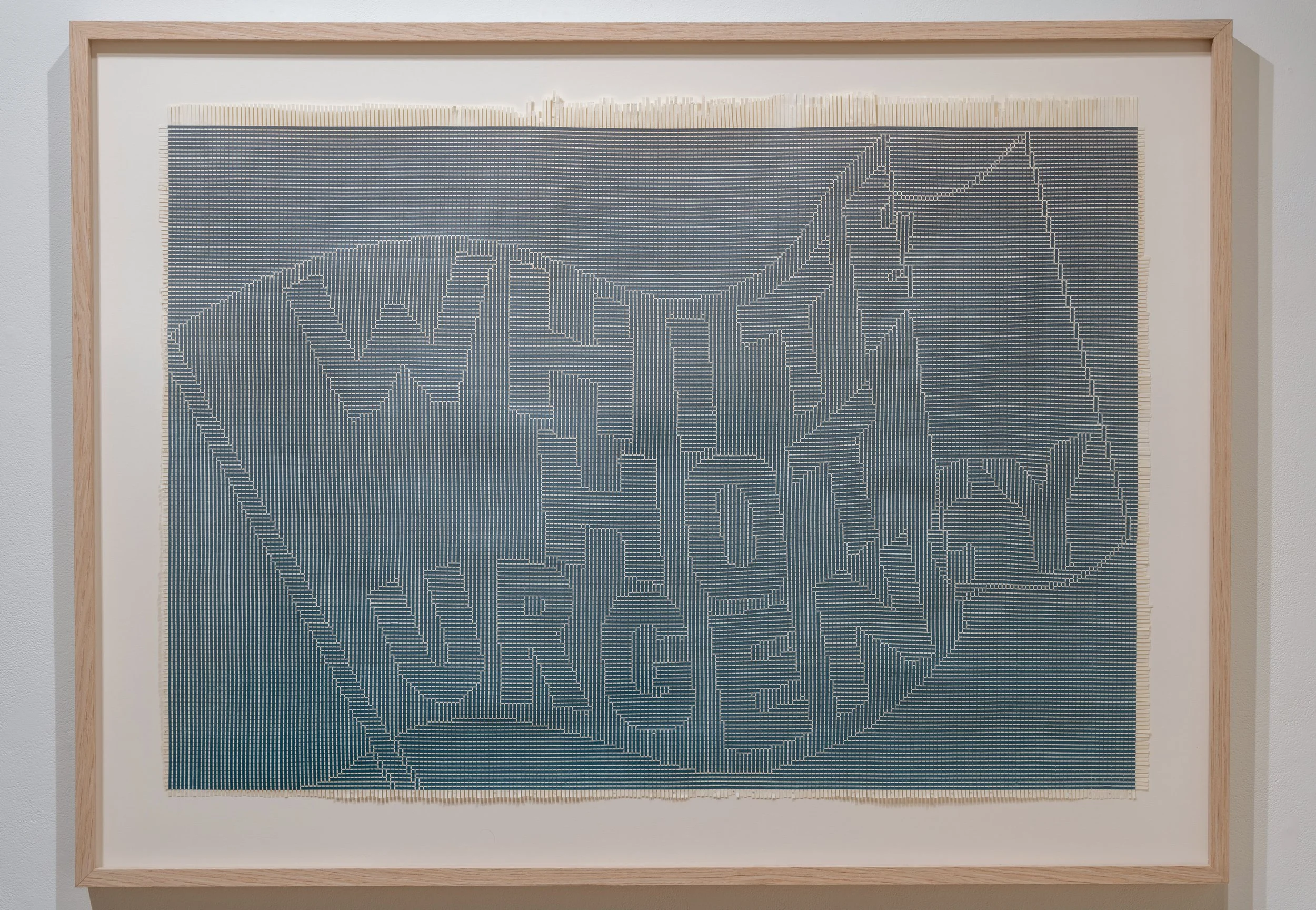   White Hot Urgency   (2025) Intaglio ink on woven paper 28 1/8 x 41 in 