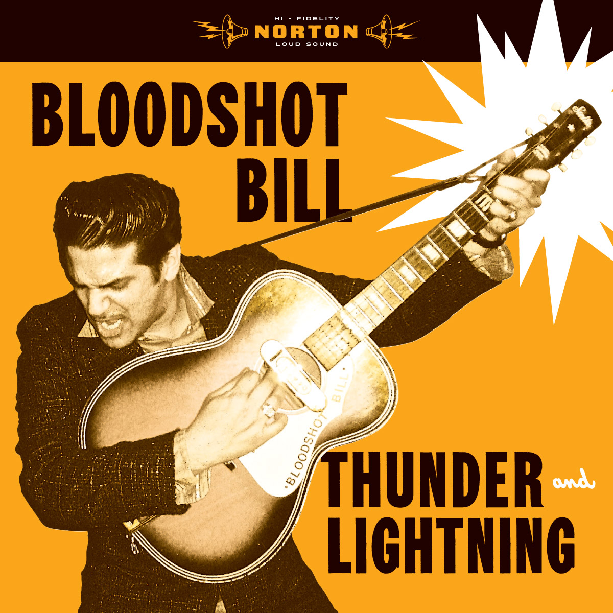 Bloodshot Bill - Thunder and Lightning LP sleeve