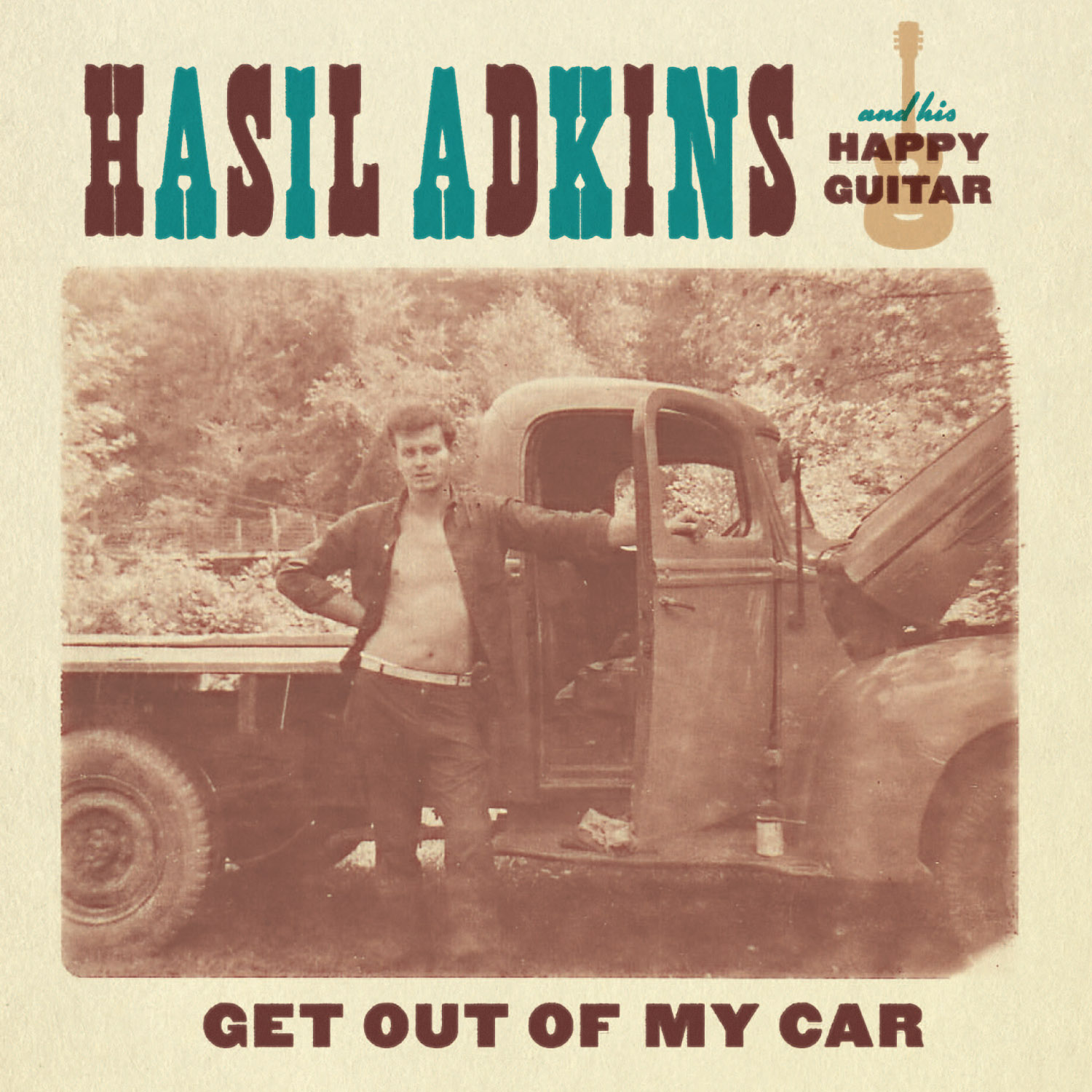 Hasil Adkins - Get Out of My Car 45 sleeve