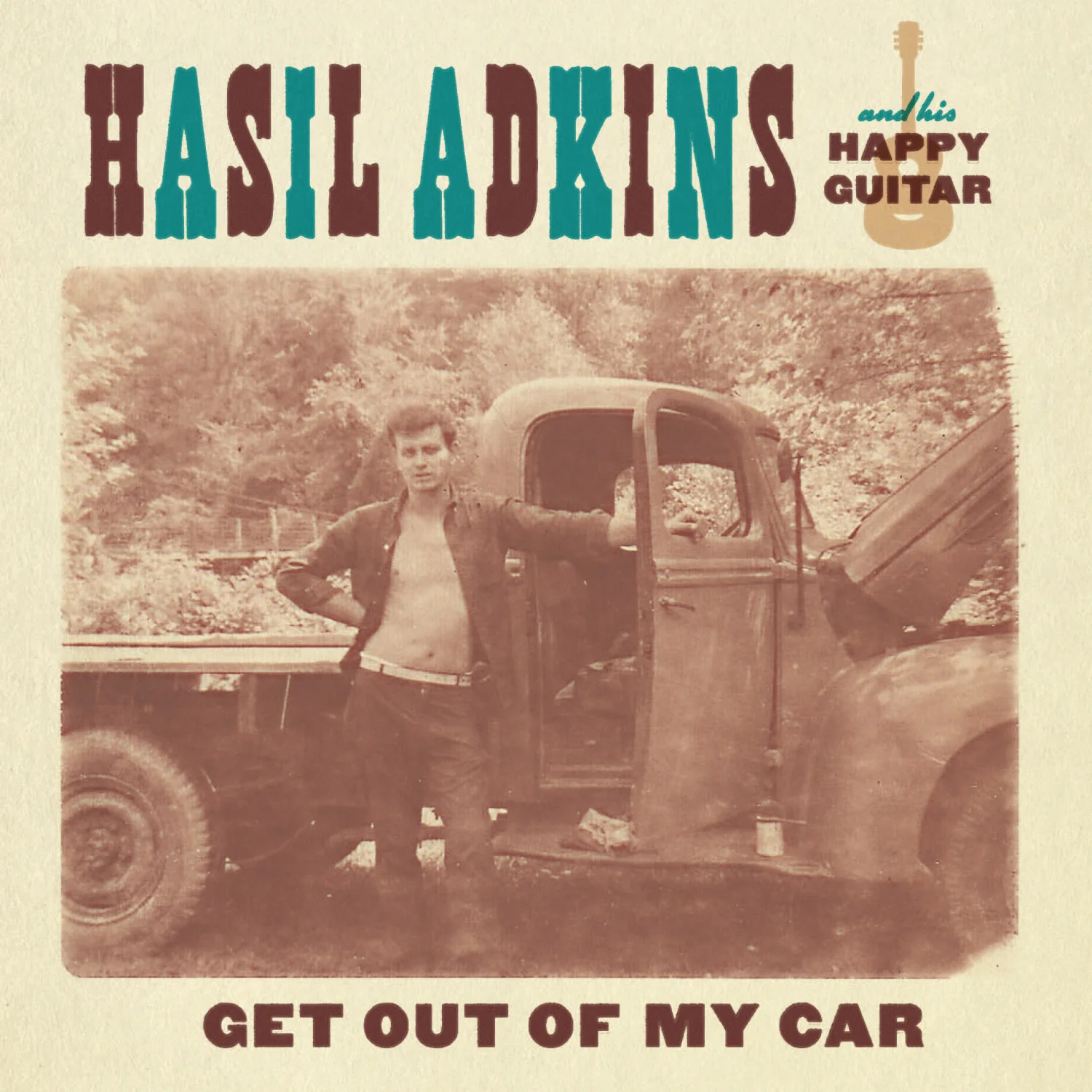 Hasil Adkins - Get Out of My Car 45 sleeve