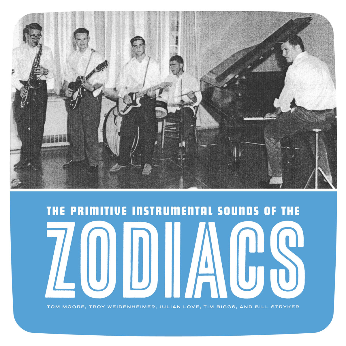 The Zodiacs - Primitive Instrumental Sounds 45 sleeve