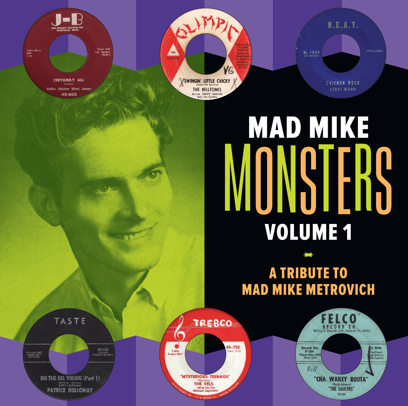 Mad Mike Monsters, Vol. 1 LP/CD cover