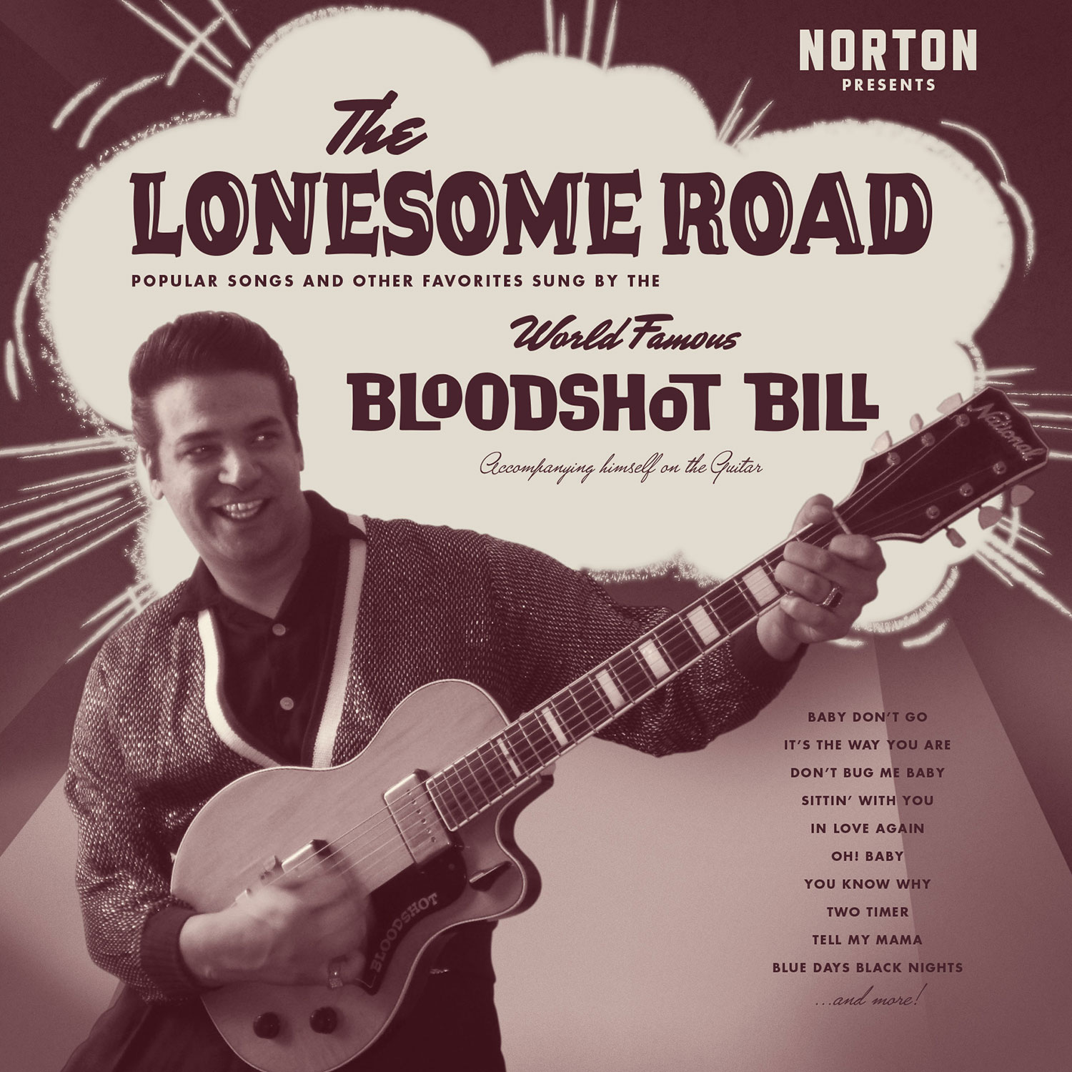 Bloodshot Bill - The Lonesome Road LP cover