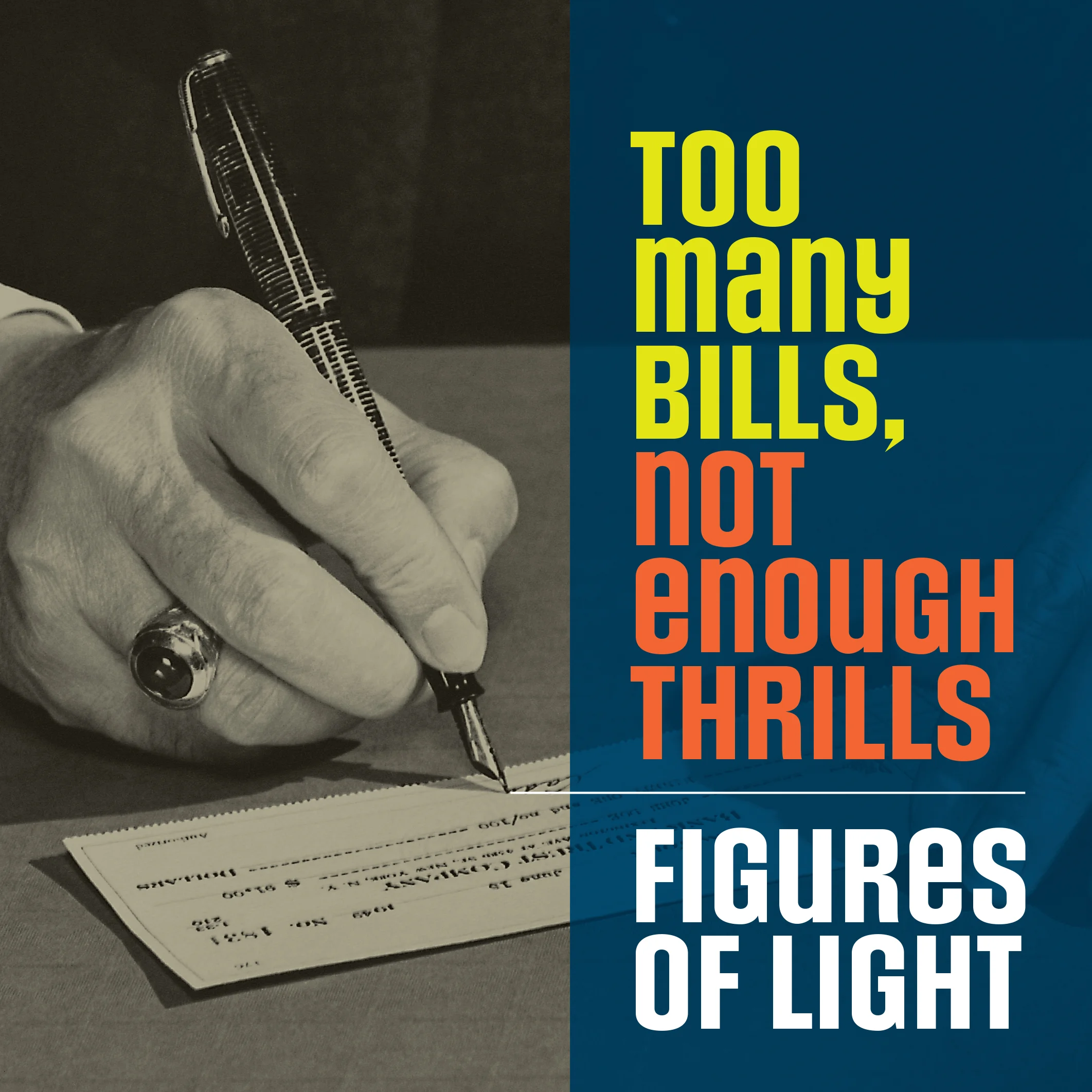 Figures of Light - Too Many Bills, Not Enough Thrills CD cover