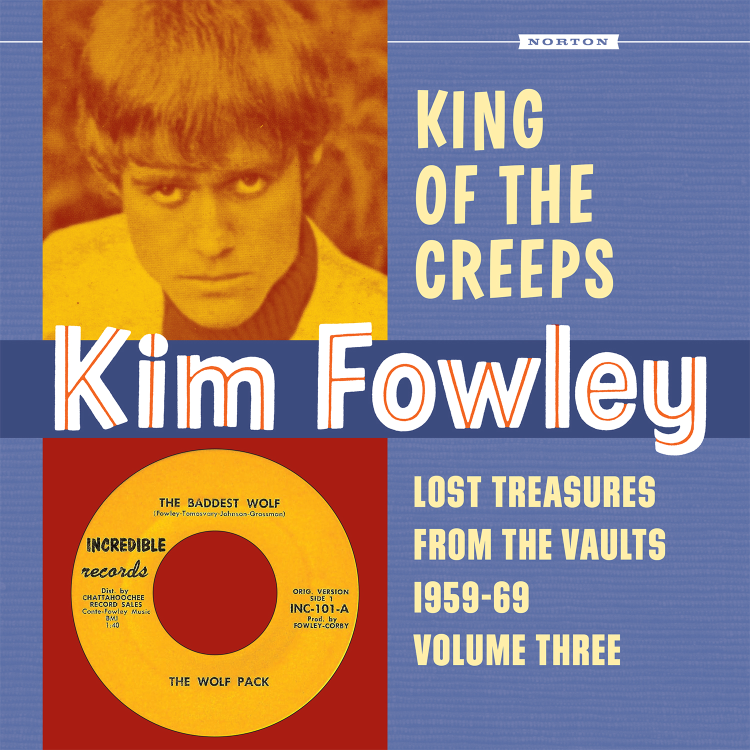 Kim Fowley - King of the Creeps LP/CD cover
