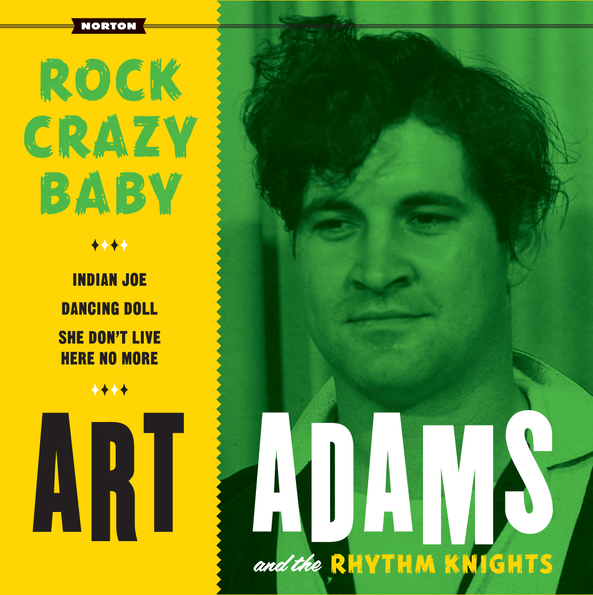 Art Adams - Rock Crazy Baby 45 sleeve