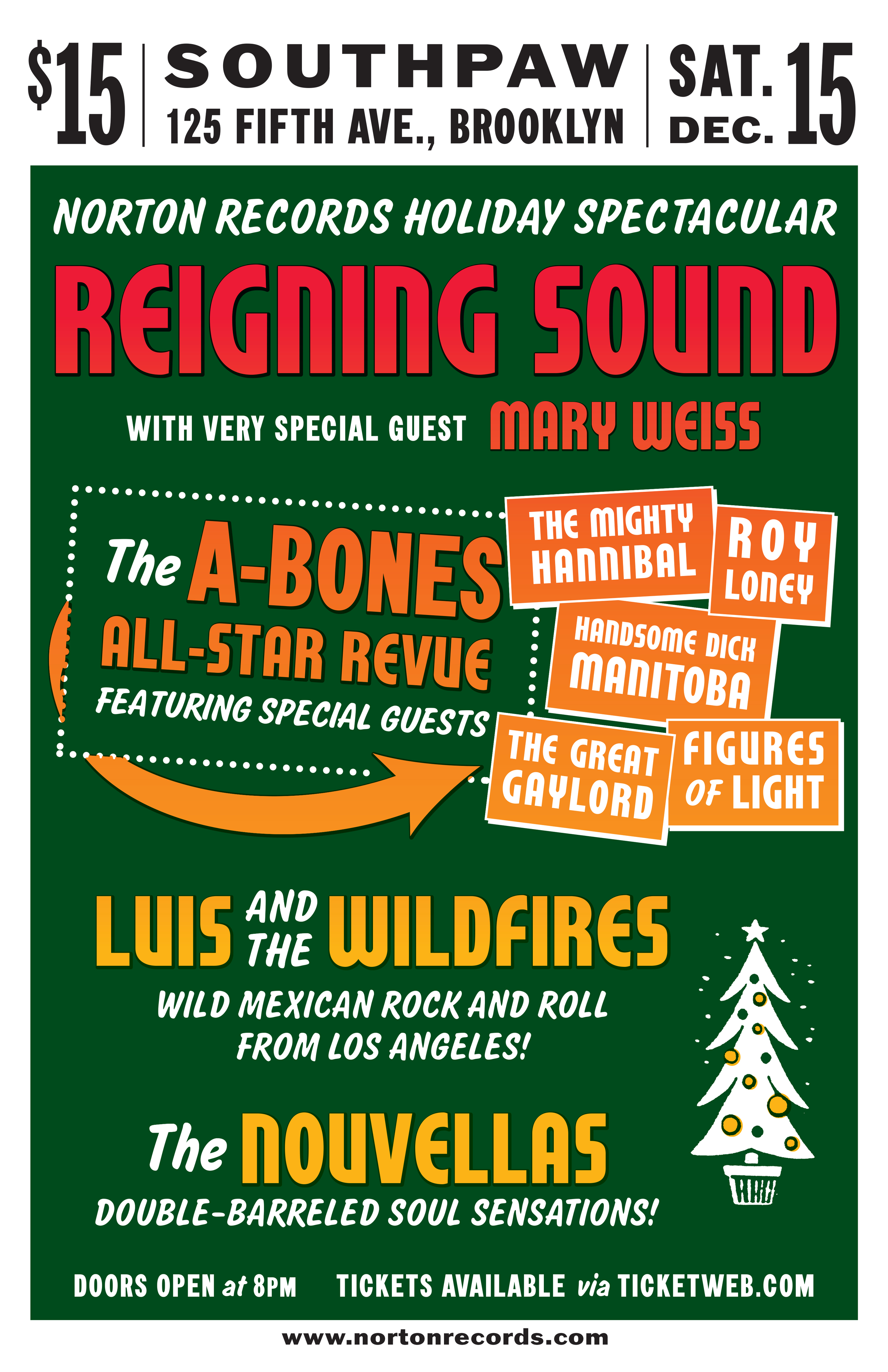 Reigning Sound concert poster