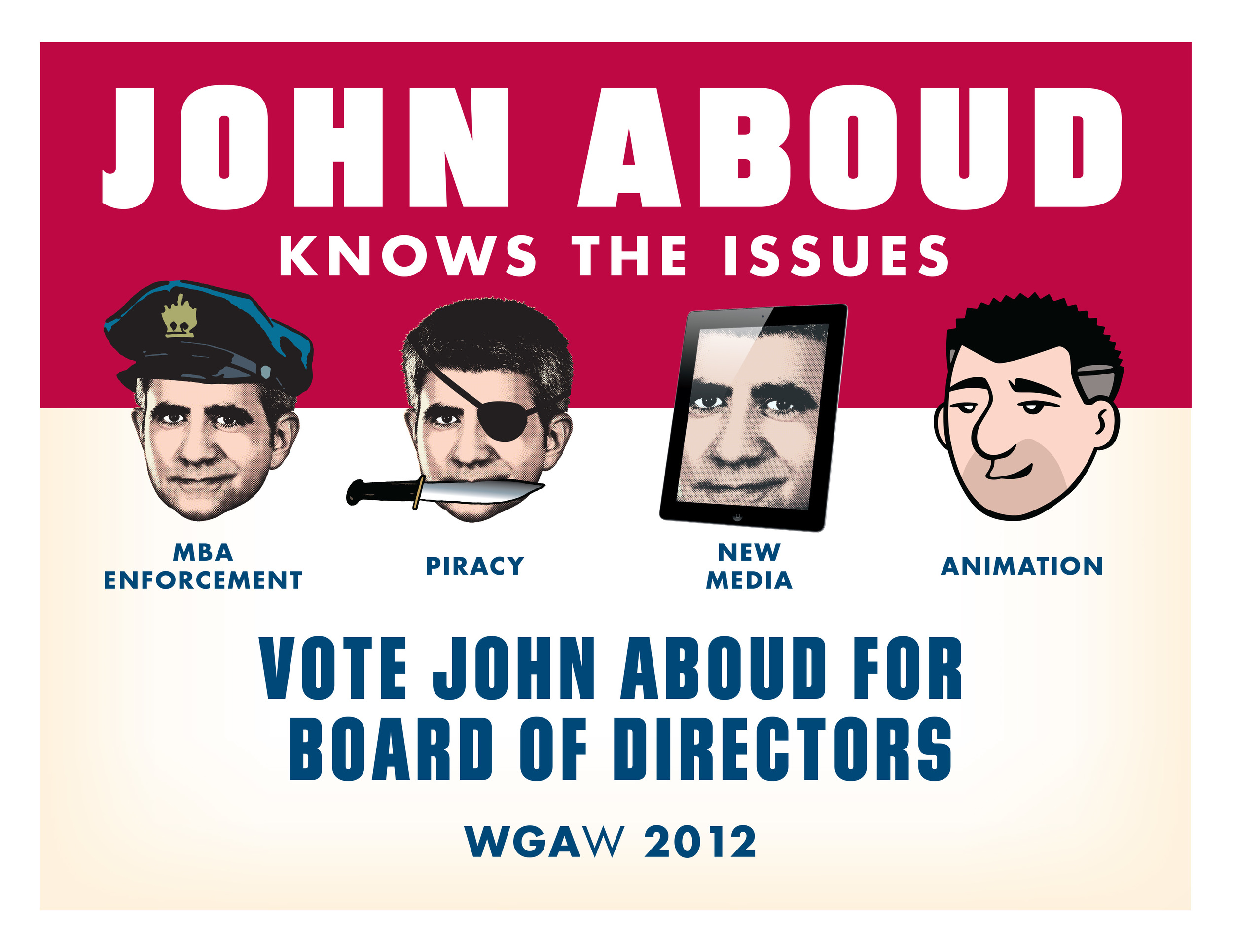 John Aboud campaign poster