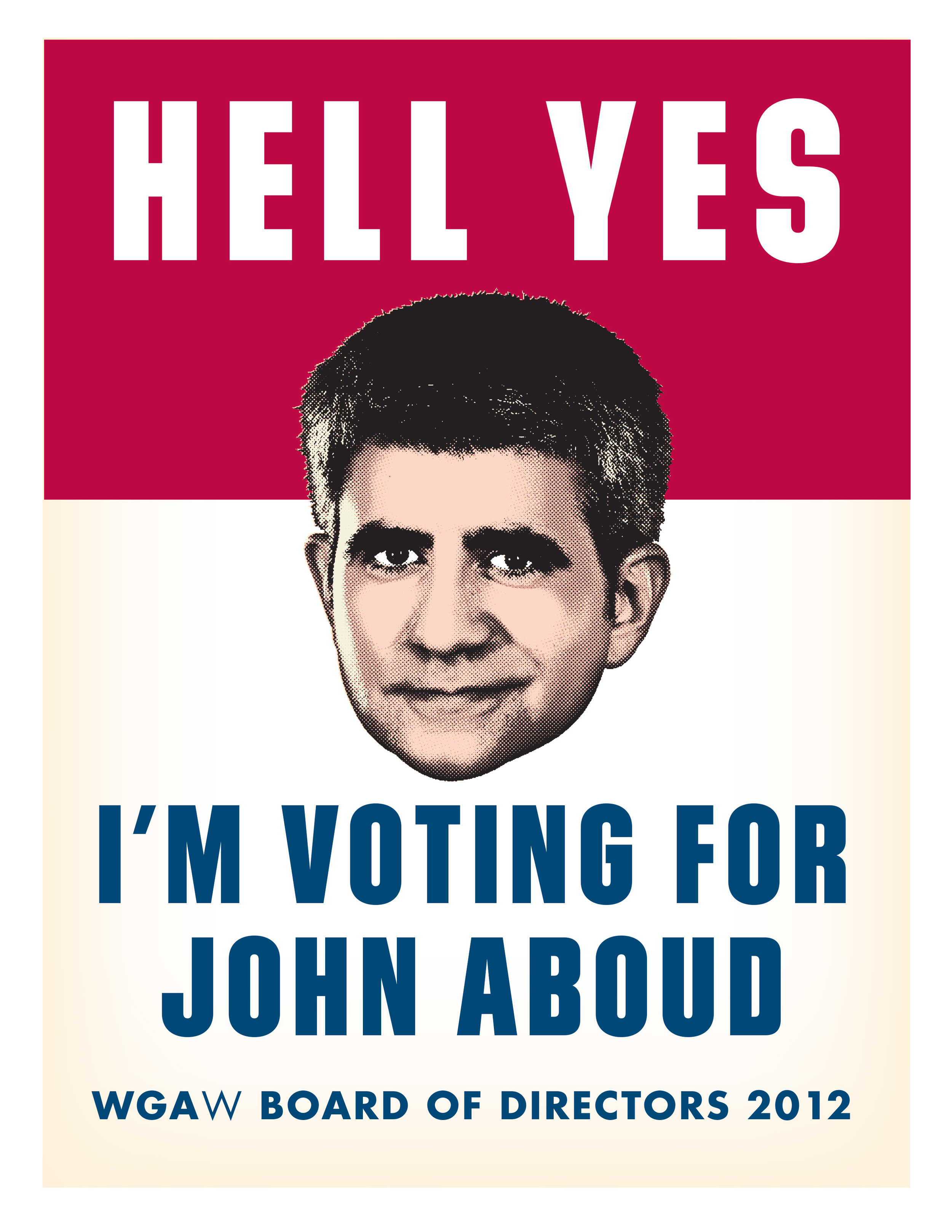 John Aboud campaign poster