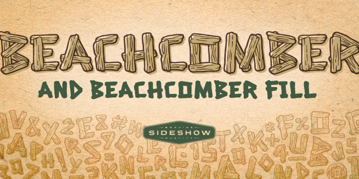 Beachcomber font poster