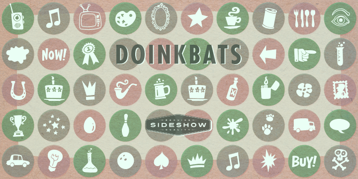 Doinkbats font poster