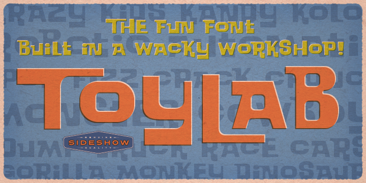 Toylab font poster