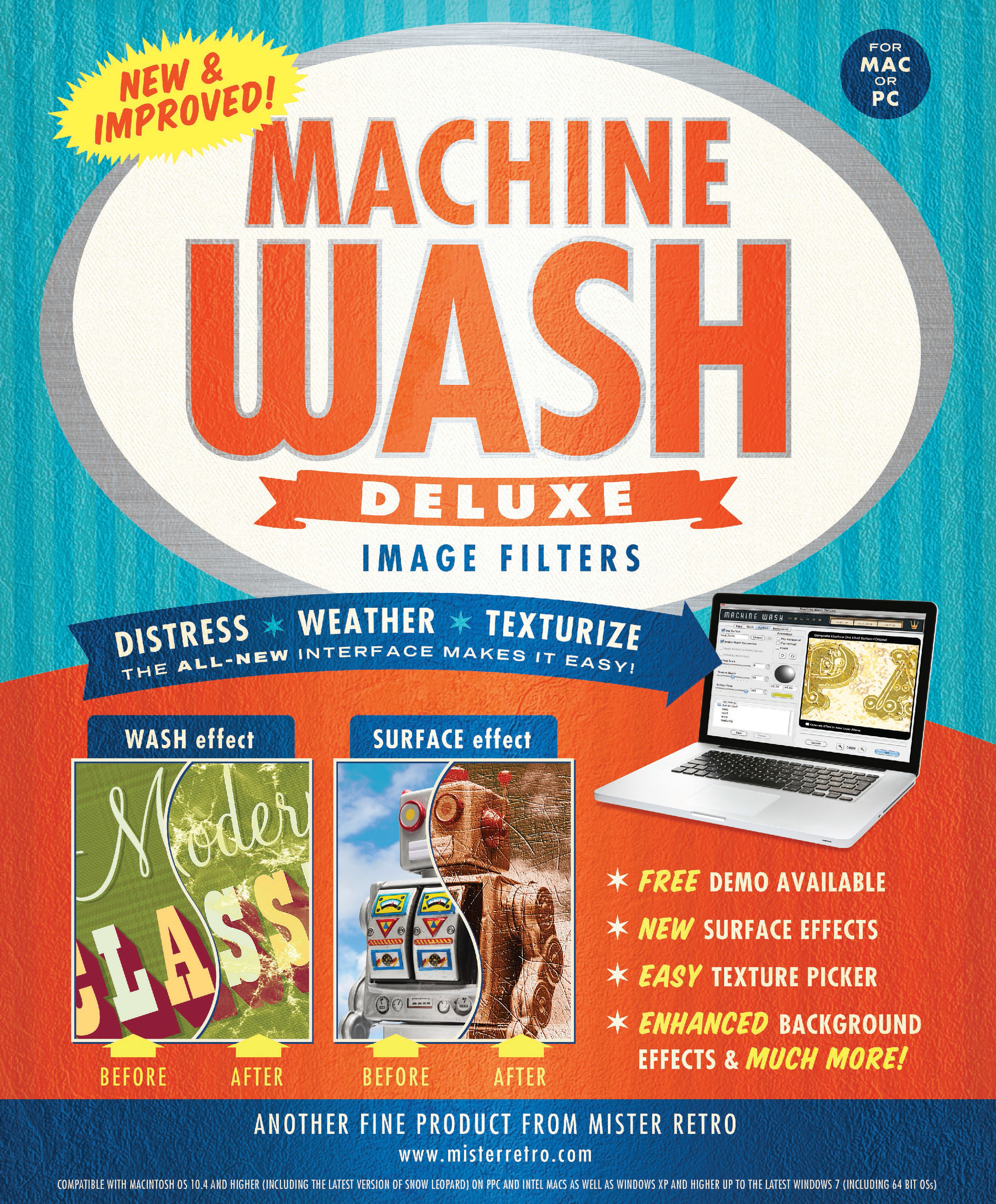 mister retro machine wash deluxe