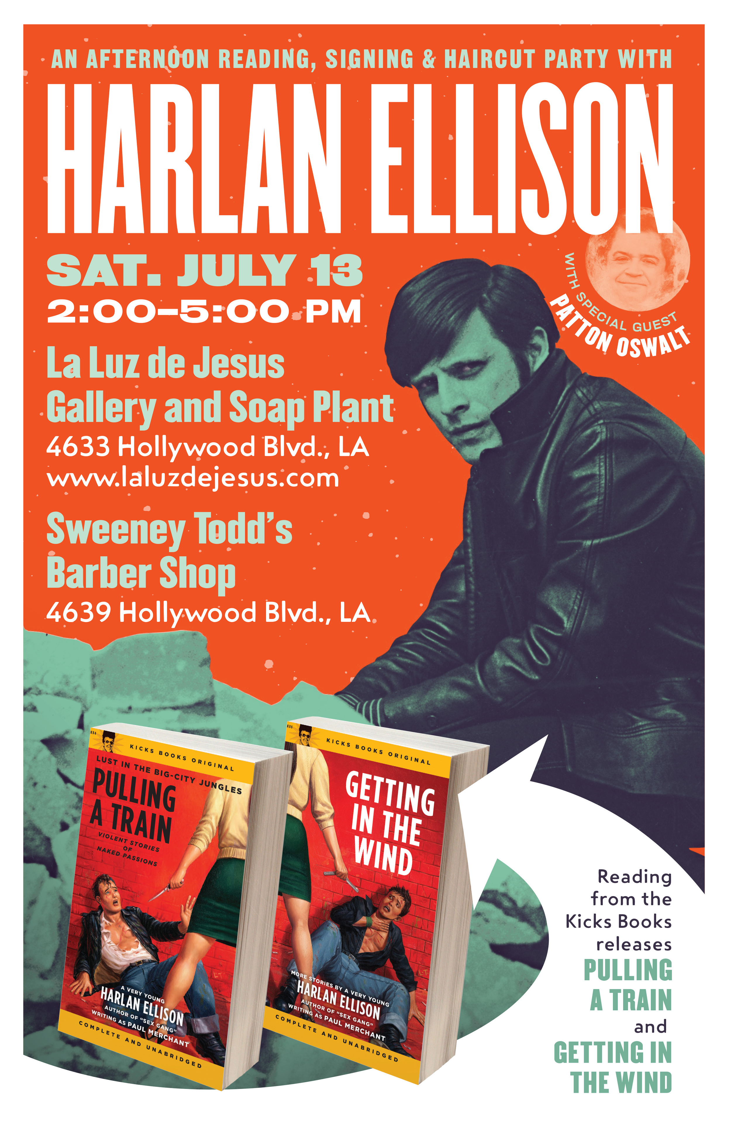 Harlan Ellison reading poster