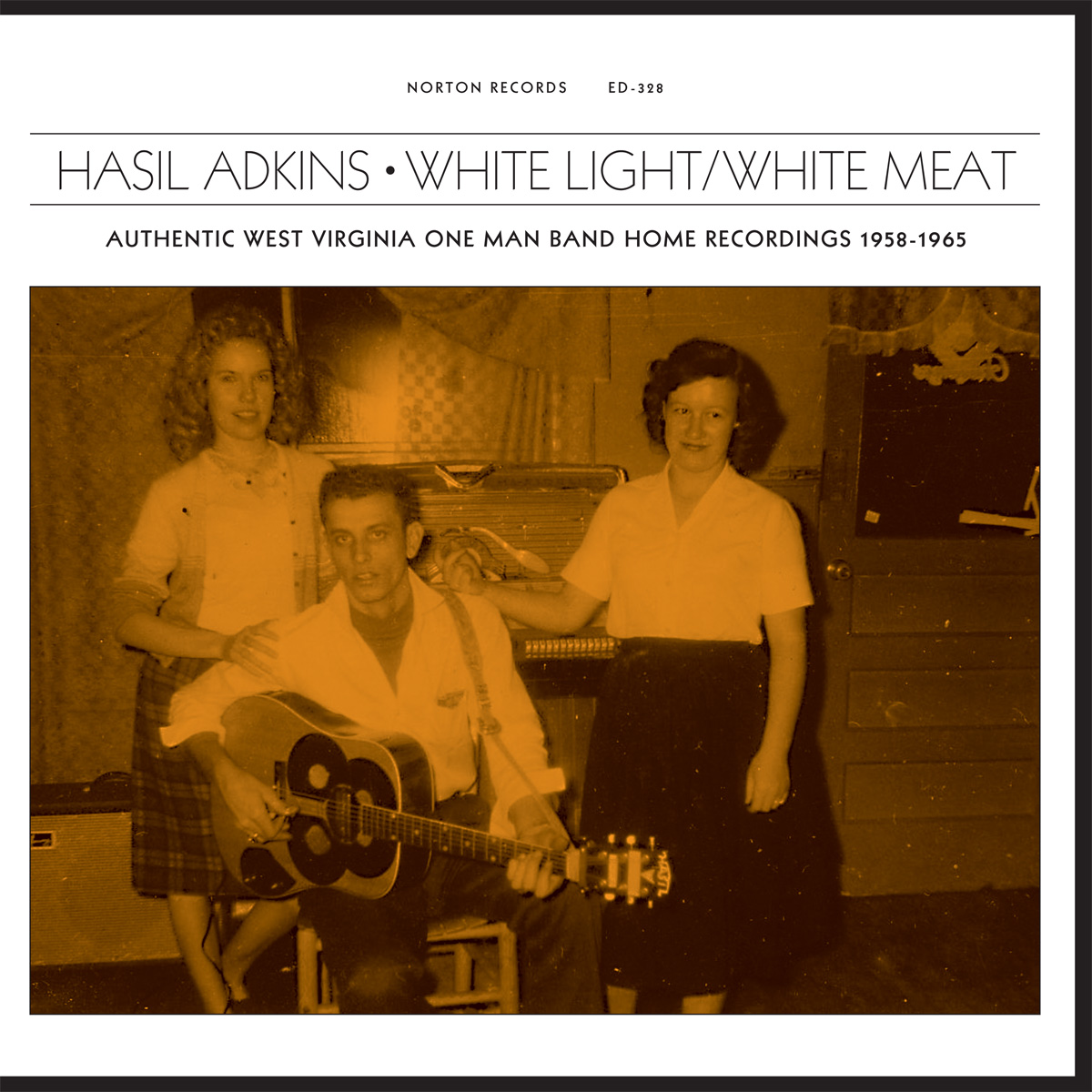 Hasil Adkins - White Light/White Meat LP cover