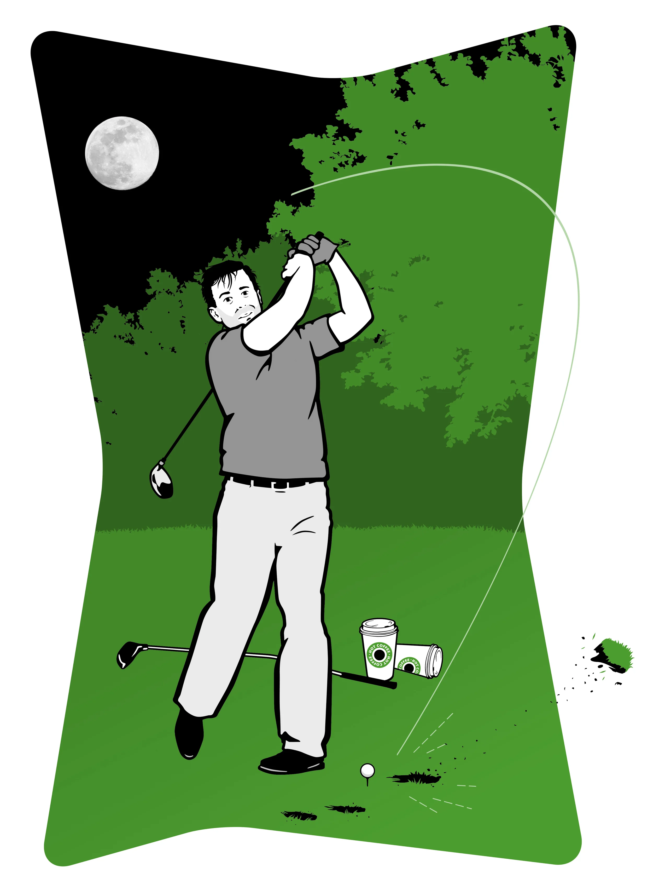 Night golfing