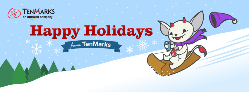 TenMarks Happy Holidays banner