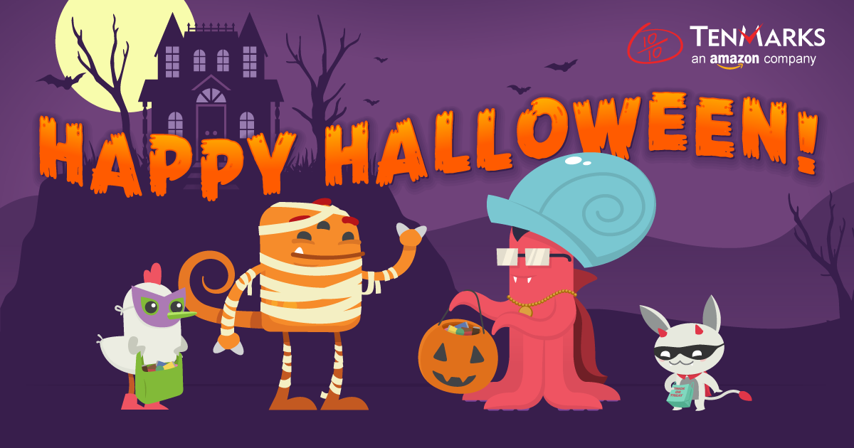 TenMarks Halloween banner