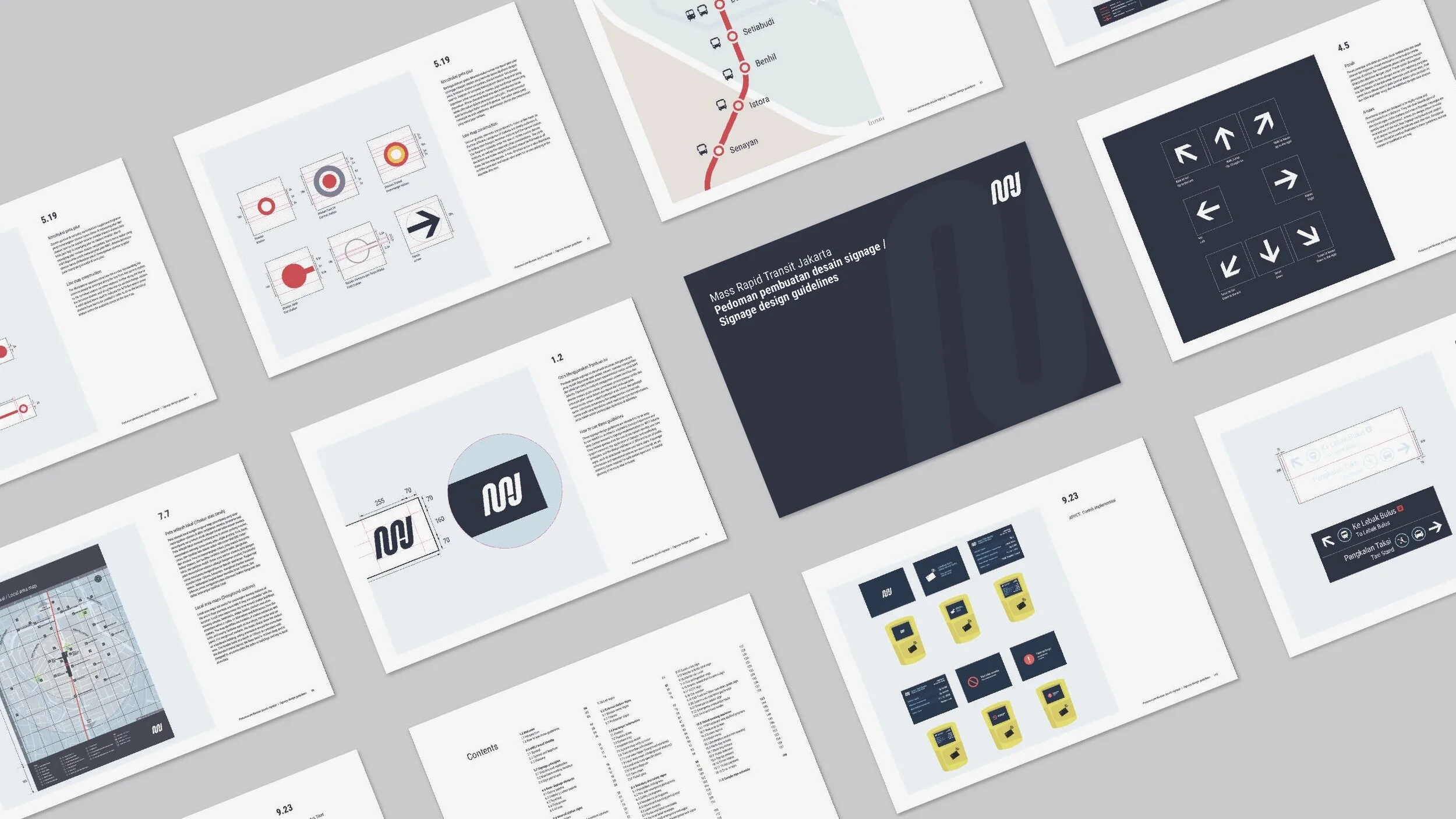 MRTJ, Signage guidelines, Jakarta 2016