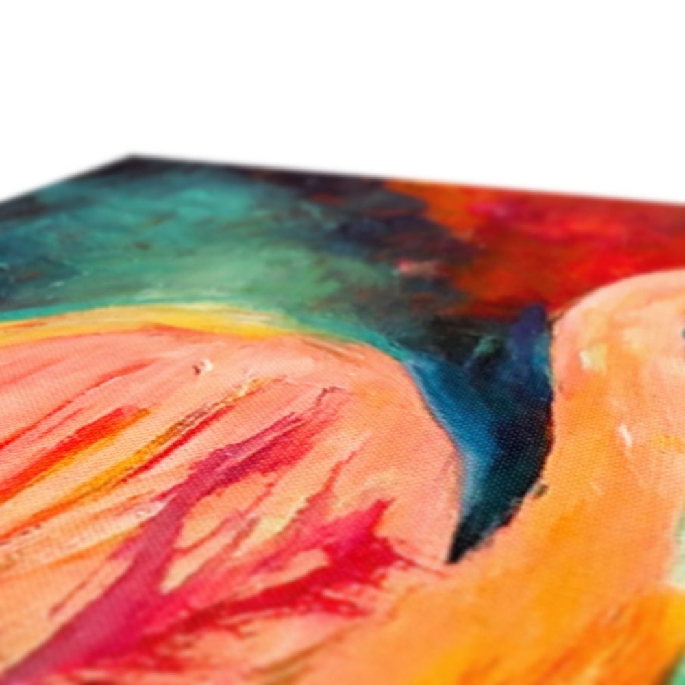 flamingo canvas close up susan gardner.jpg