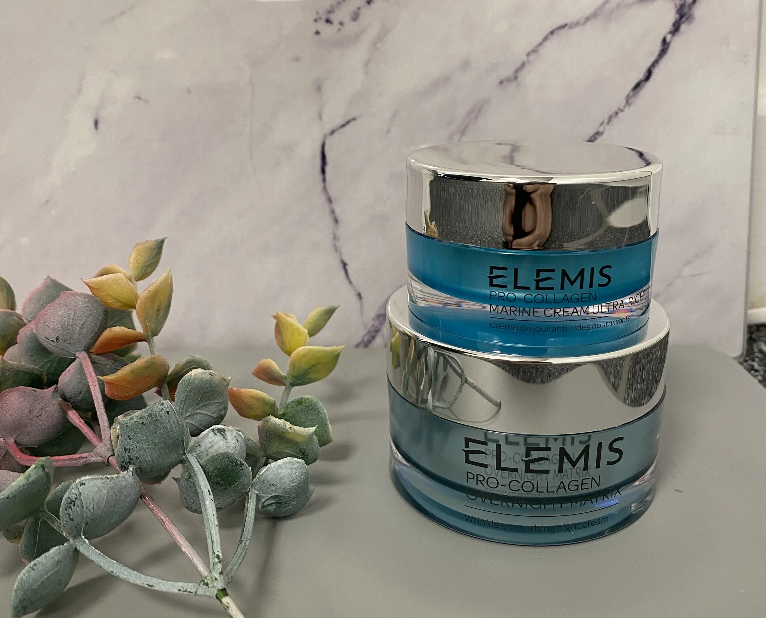 elemis pro collagen marine cream day and night duo