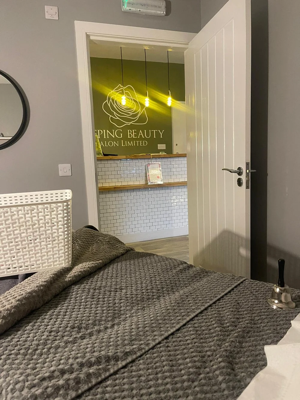 St Tropez spray tan at Sleeping Beauty