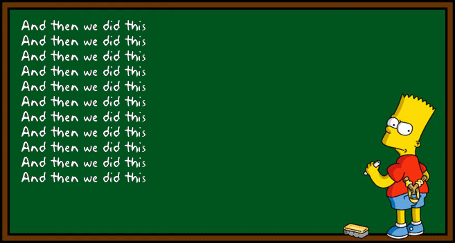 Presenting the conclusions vs the recommendations