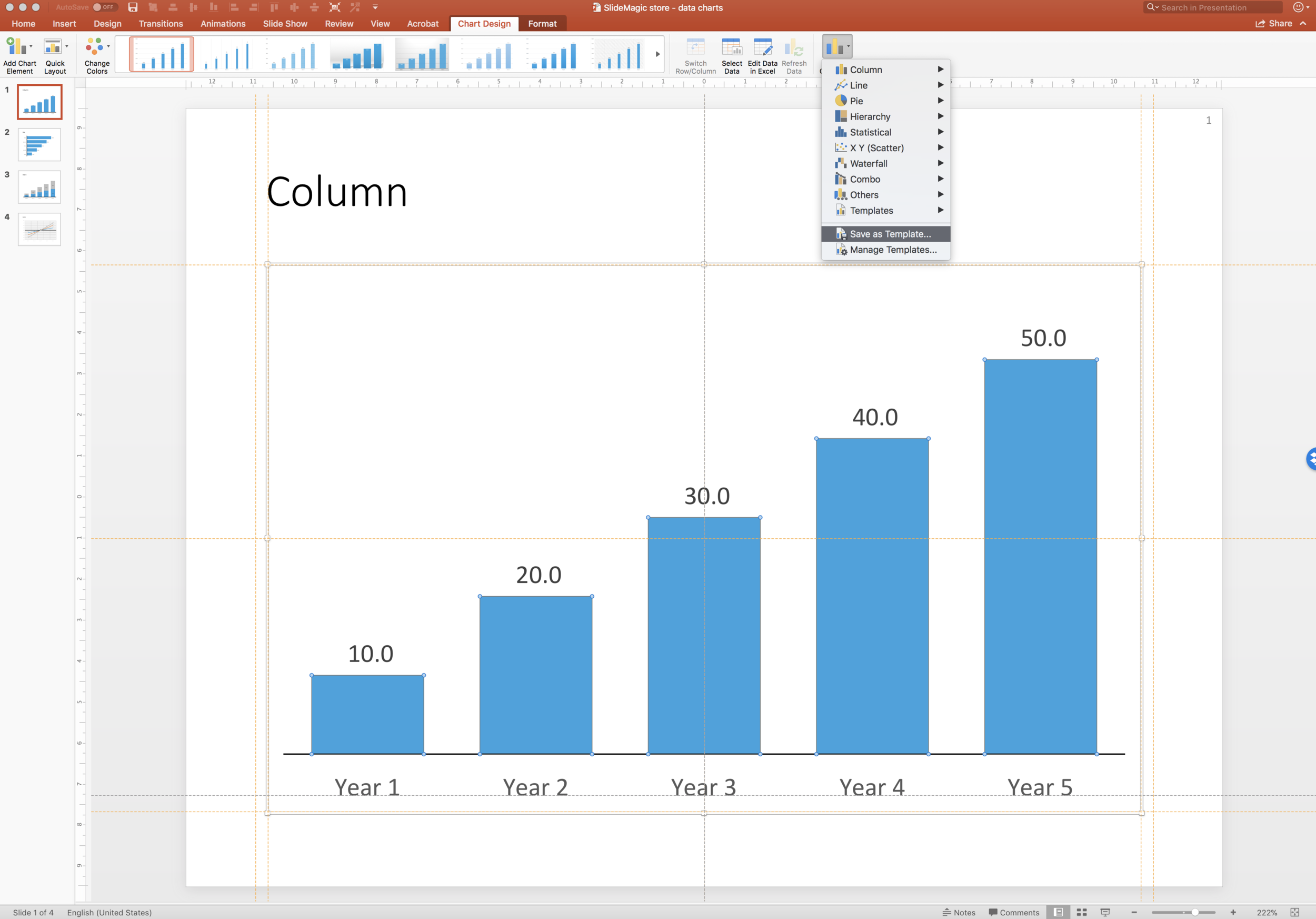 Data Chart Template