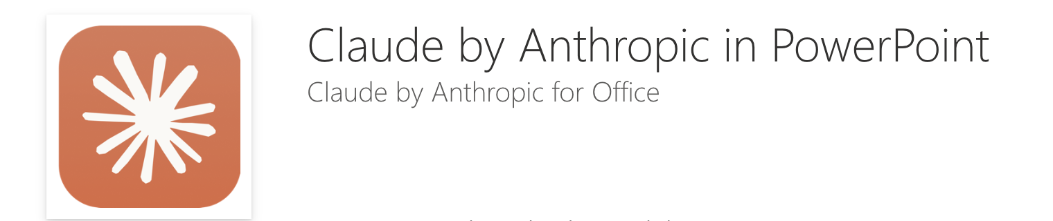 Claude plug-in for PowerPoint