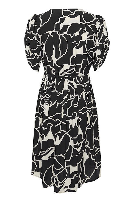 Fransa FRKAY Black & White Print Shirt Dress — Frank & Salvi