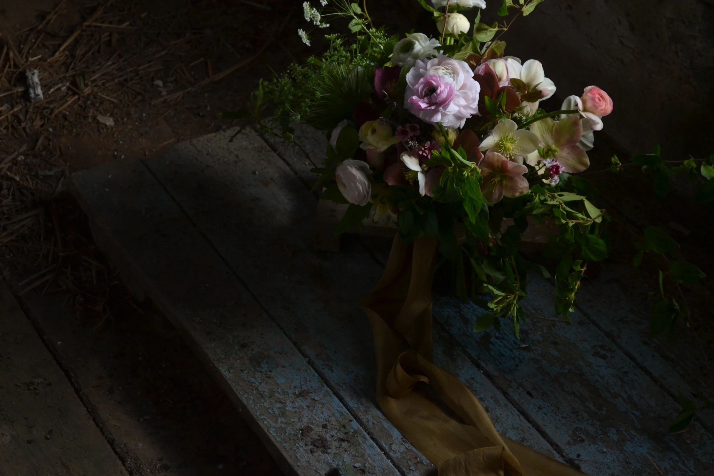 Plant Dyed Silk Bouquet Ribbon by Silk & Willow