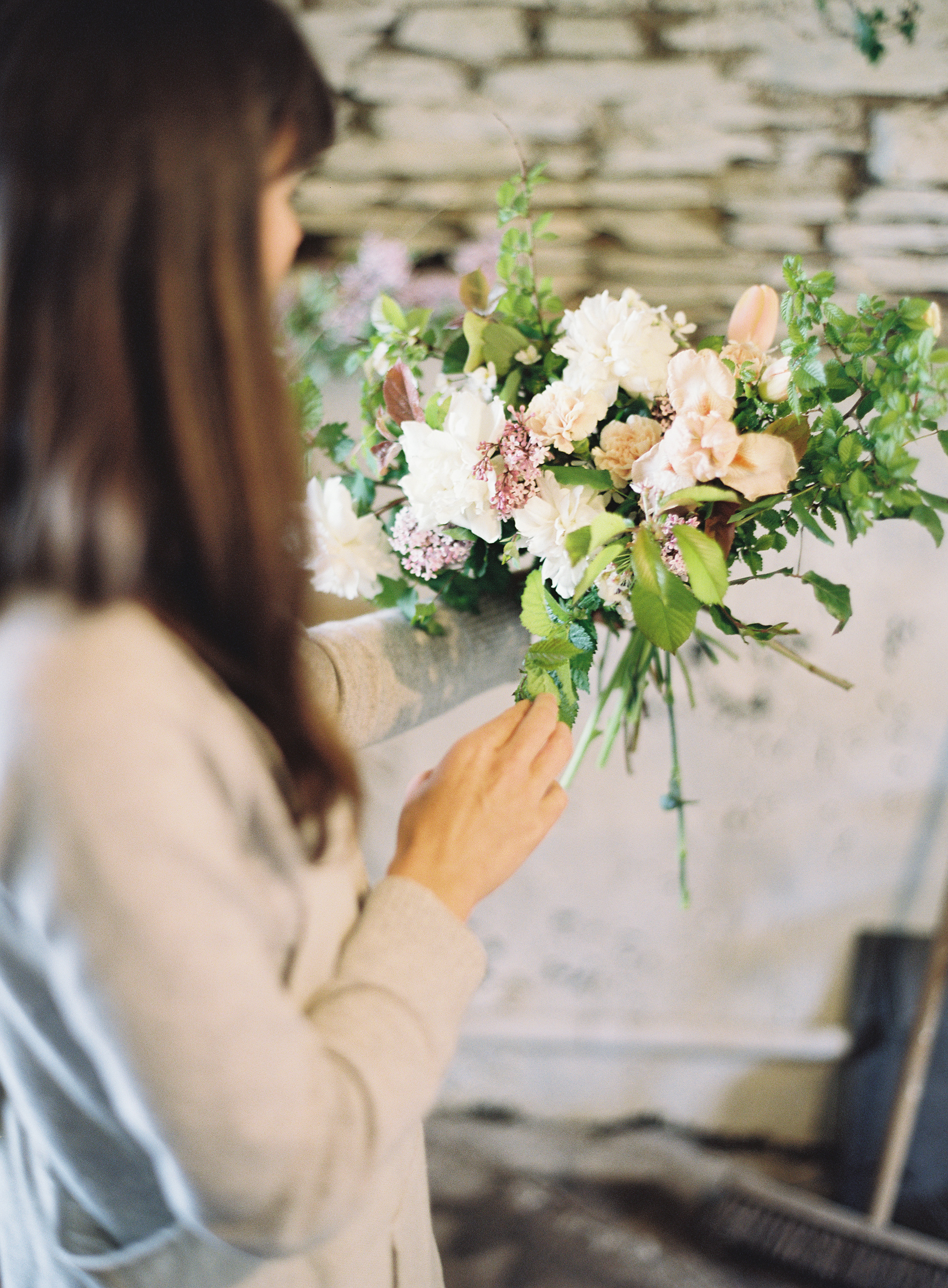 Bridal bouquet floral class 