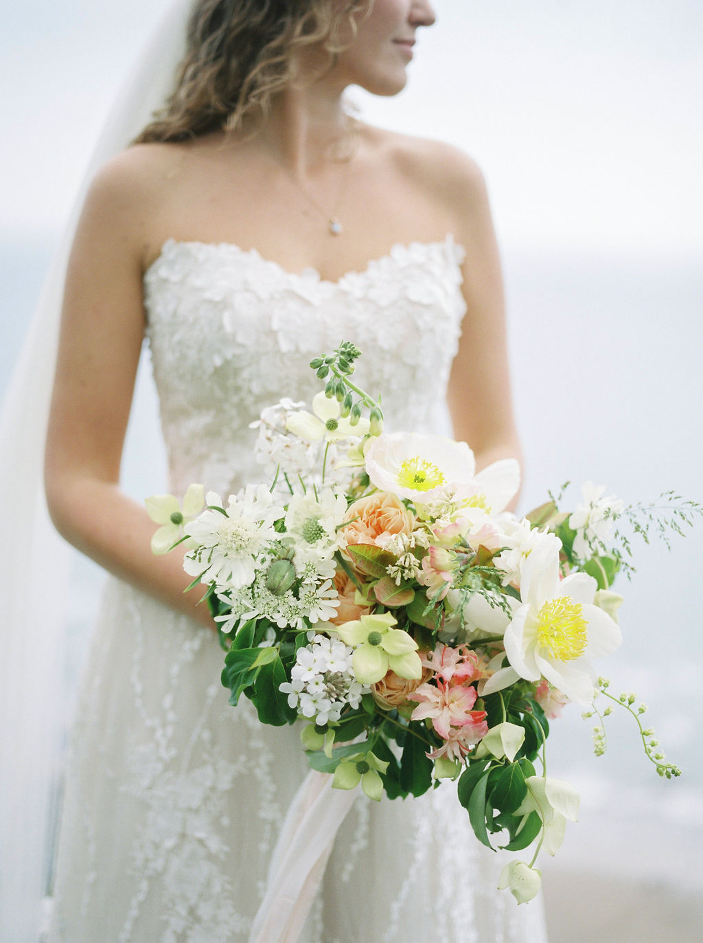 May Bridal Bouquet with British Flowers