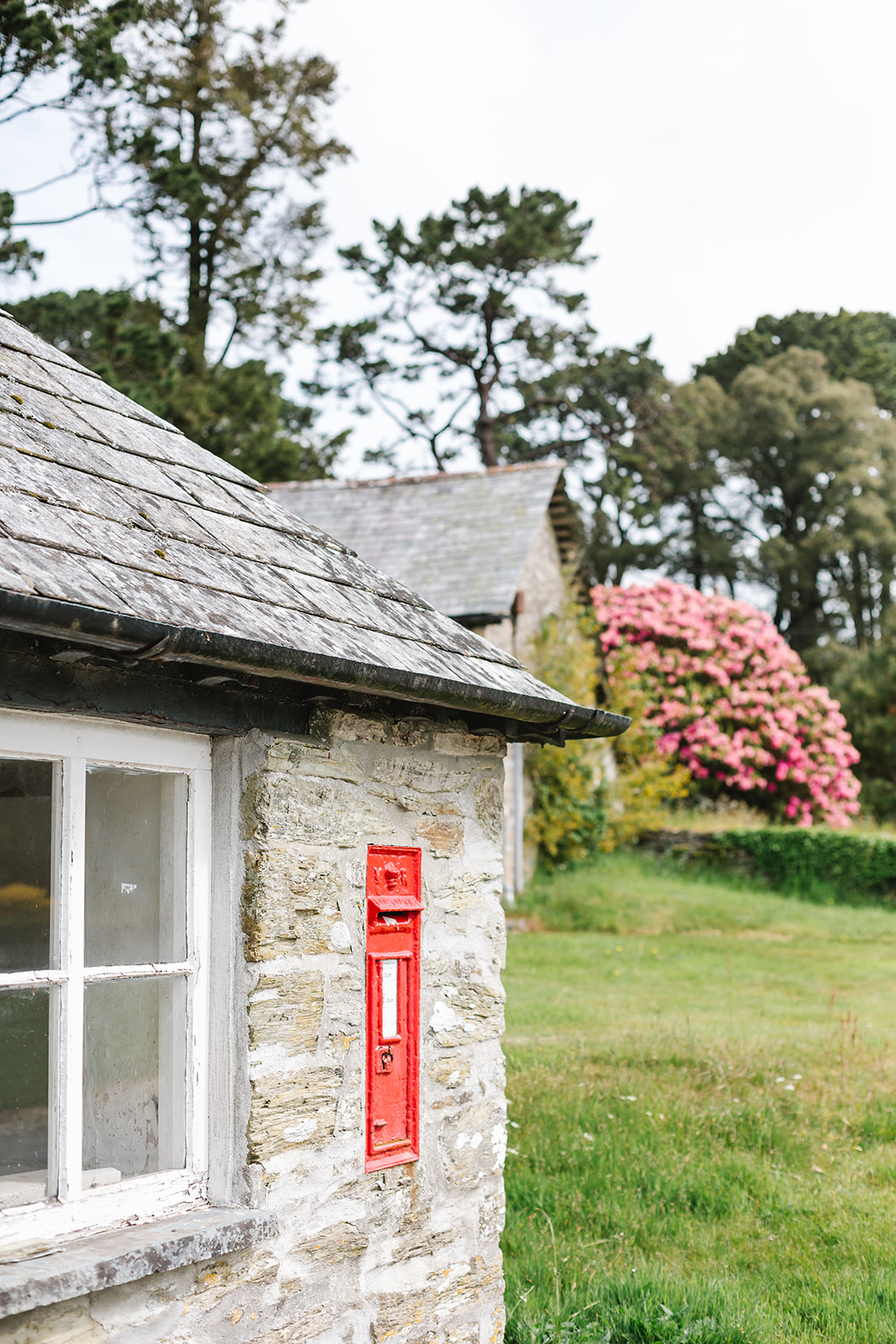 the old post box at Boconnoc House