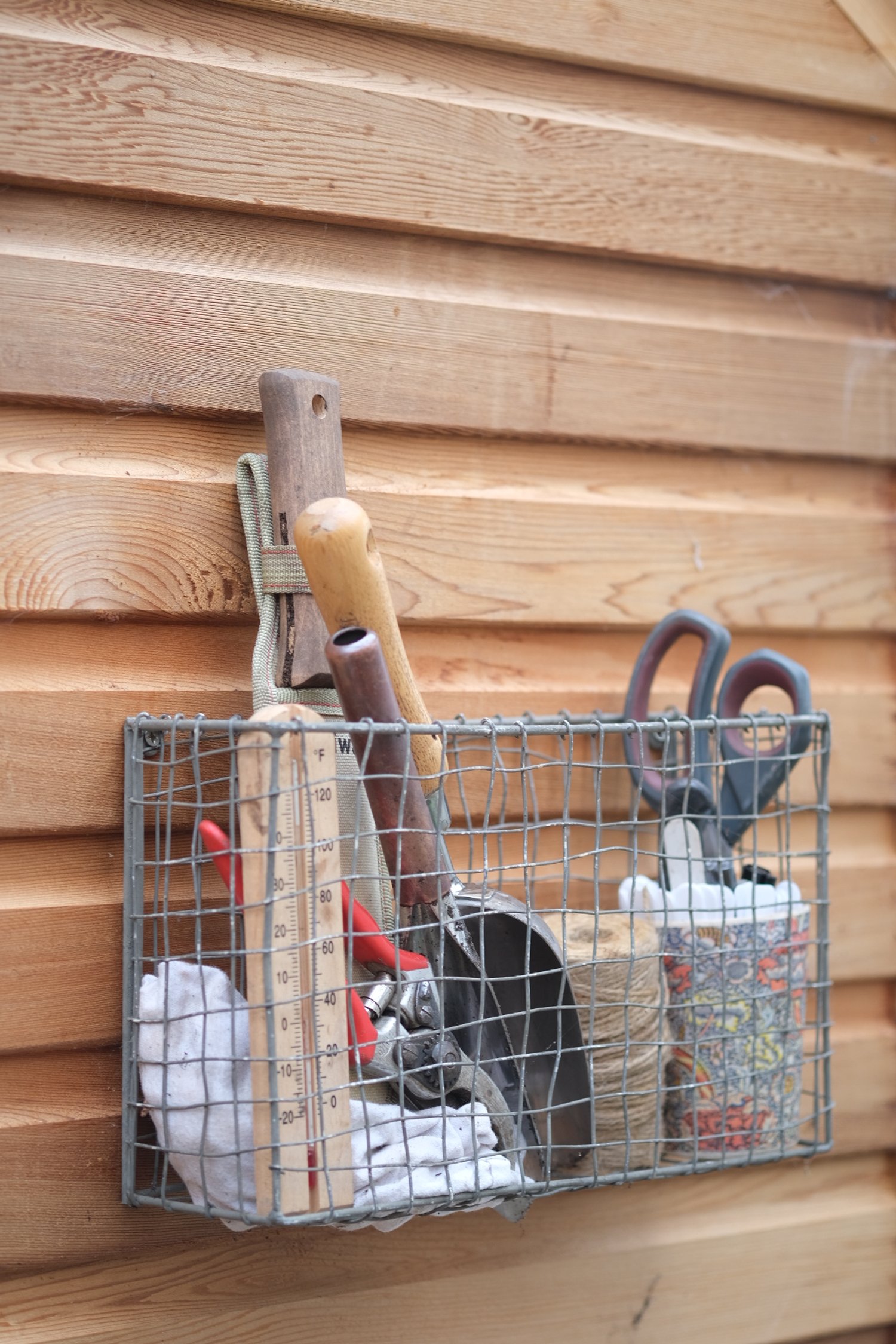 Potting shed and tools