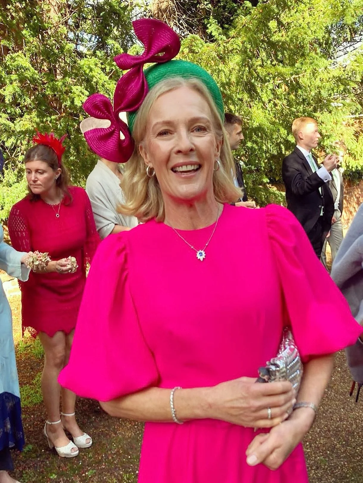 MOTHER OF THE BRIDE
Keep the summer pics coming in! Adore this shot of the beautiful Tara in my favourite colour combo!

&ldquo;Had so many compliments!  It&rsquo;s a stunning hat. So original - I felt great in it!&rdquo;

Thank you so much for this 