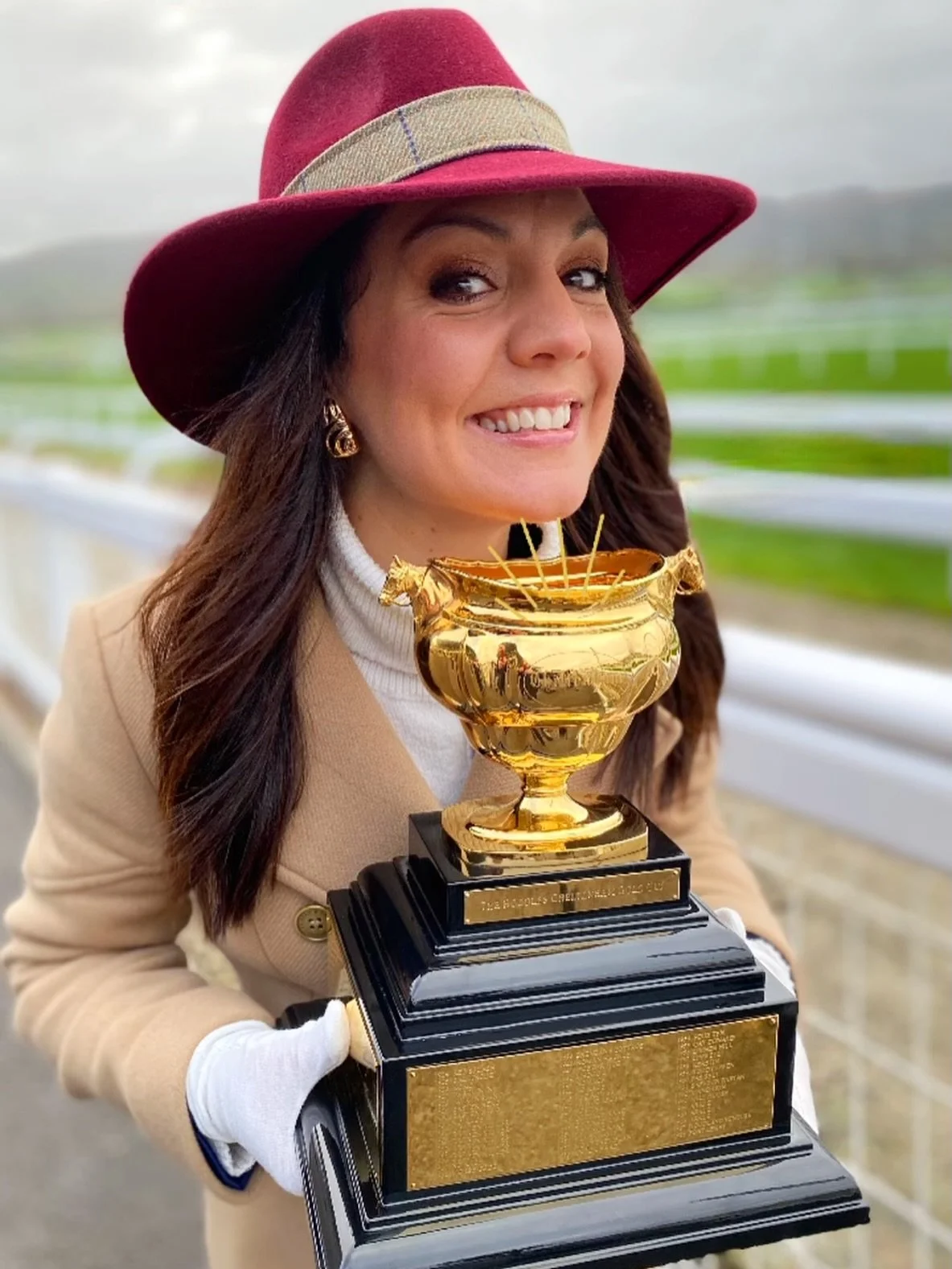I can&rsquo;t promise you&rsquo;ll get this close to the Gold Cup in our hats but it&rsquo;s worth a try 🏆 
Make sure you&rsquo;re @cheltenhamraces ready and order your hat today!
We have lots of great pieces to buy and to hire and we are always mor