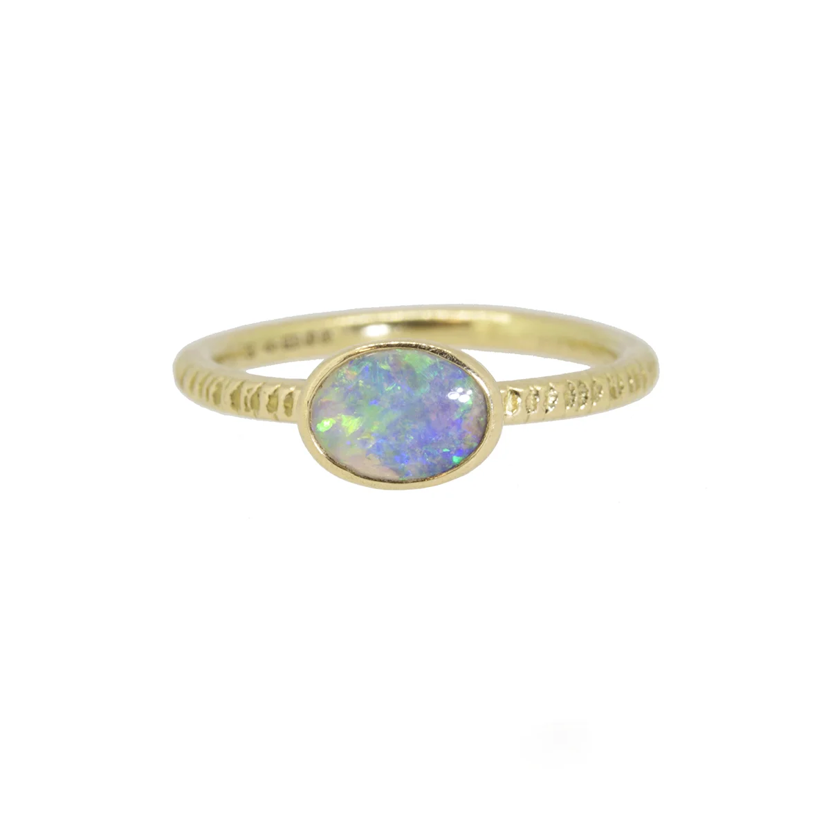 opal ring hammered band sorrel bay.jpg