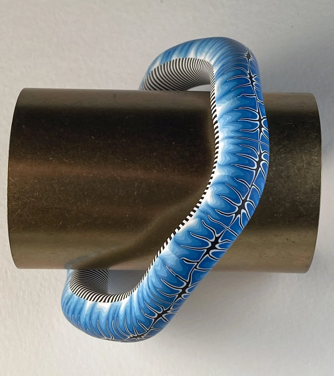 Blue cephalopod wavey bangle 2.jpg