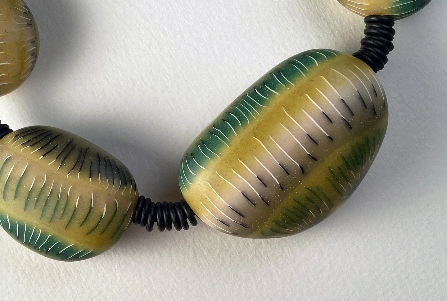 Rive Rock Necklace in tran greens 2.jpg