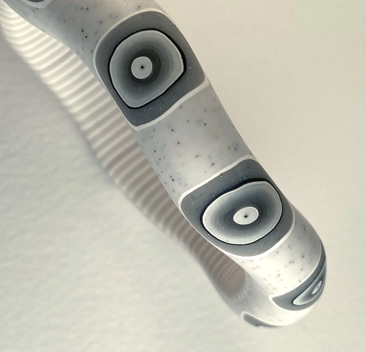 Pale Grey bangle dark grey spots 2.jpg