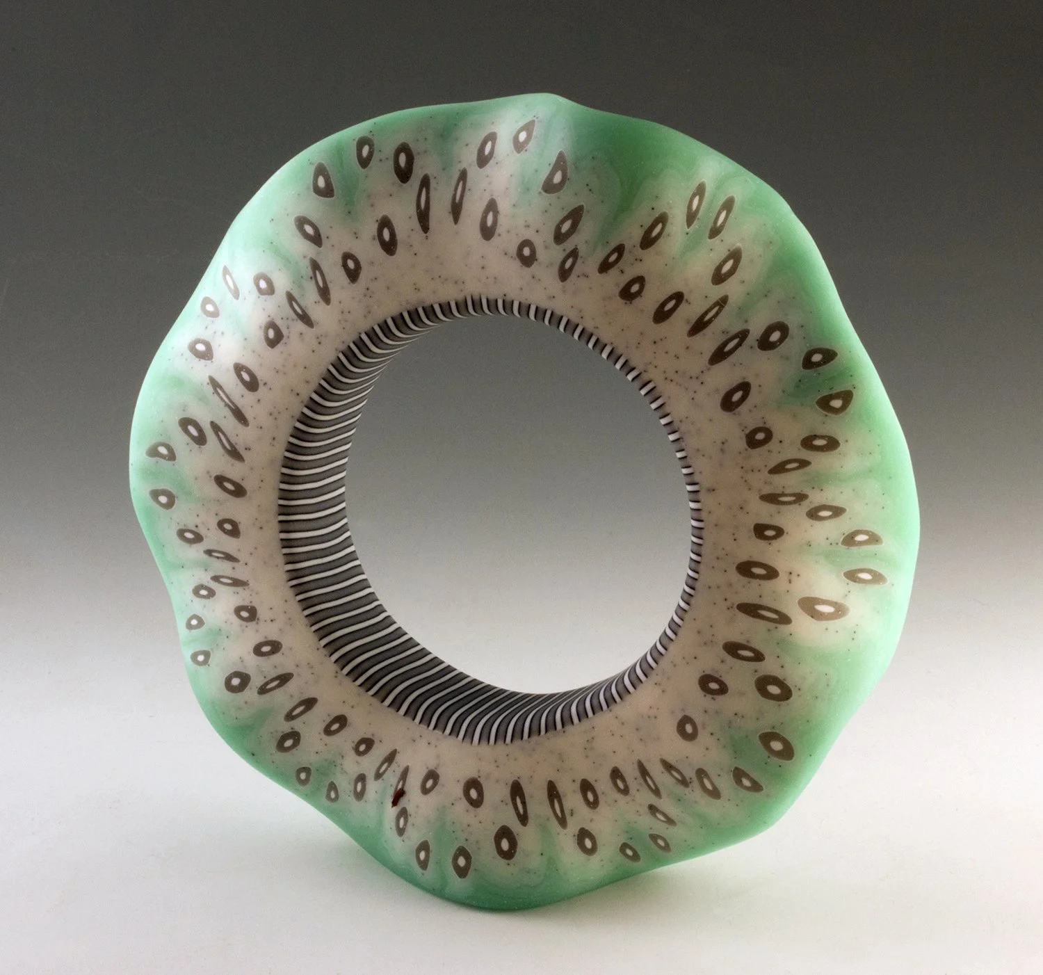 Wavey Bangle in Sea Green and White 1.jpg