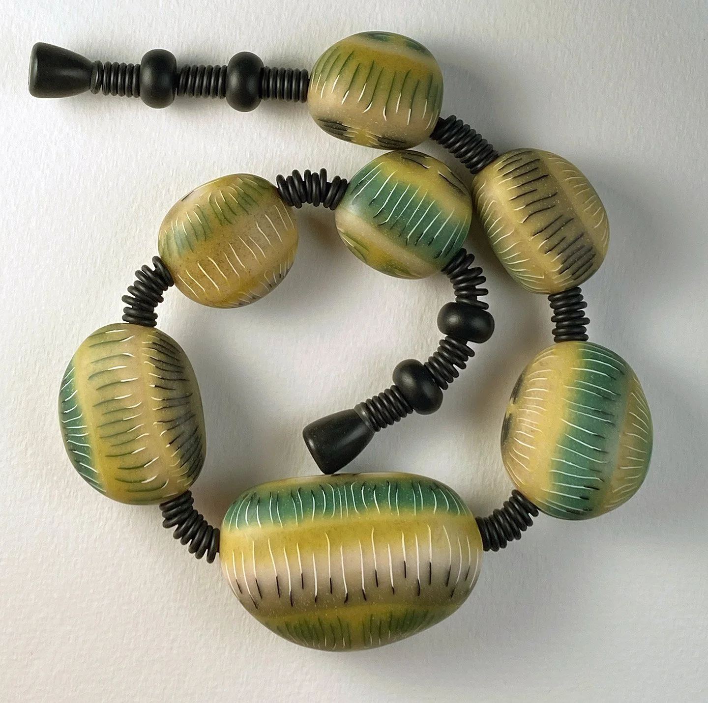 Rive Rock Necklace in tran greens 1.jpg