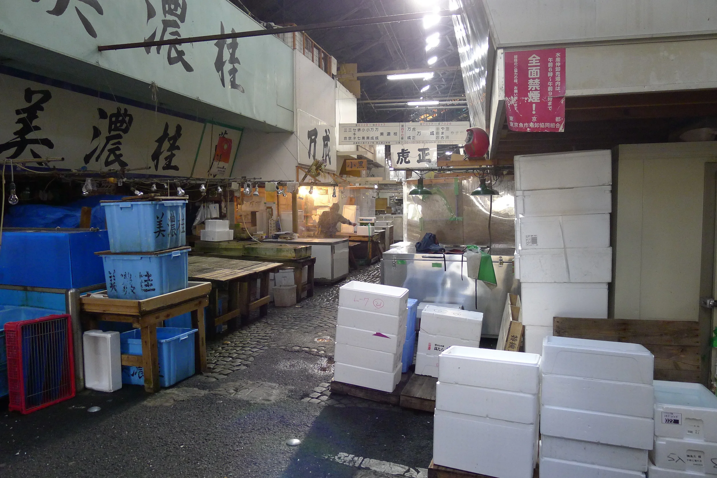 A figure behind a screen: Leaving Tokyo